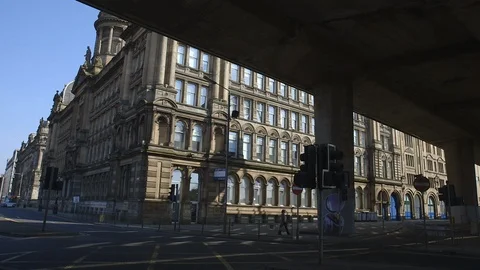 UNDER KINGSTON BRIDGE Stock Footage 125261497