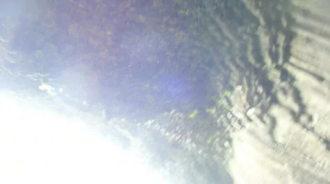 Under Large Waterfall 2 Stock Footage 874642