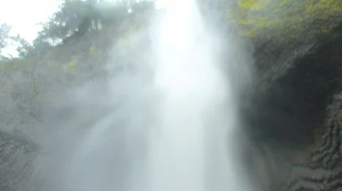 Under Large Waterfall 4 Video stock 874659
