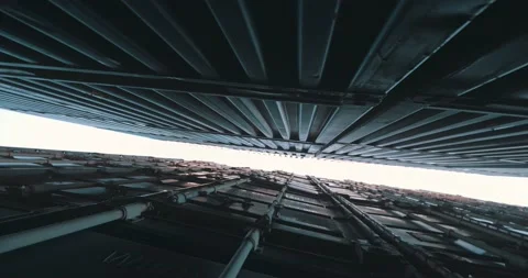 Under the light silhouette of heavy cargo shipping containers 스톡 동영상 167580252