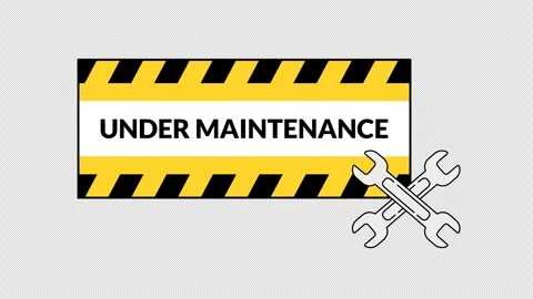 Under maintenance sign 스톡 동영상 333675083