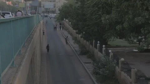 Under Mak Nimer Bridge side of the Ministry of Foreign Affairs, Khartoum, Sudan Video stock 134718865