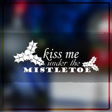 Under the mistletoe 스톡 일러스트