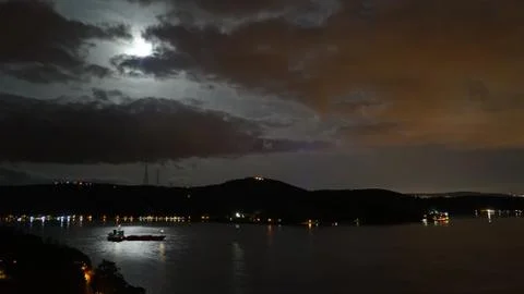 Under Moon Foto stock