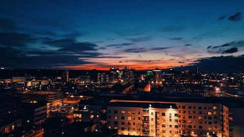 Under the Night - Syracuse, NY 库存照片