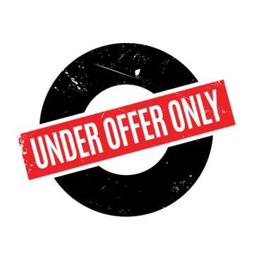 Under Offer Only rubber stamp Stock Illustration