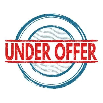Under offer stamp Stock Illustration