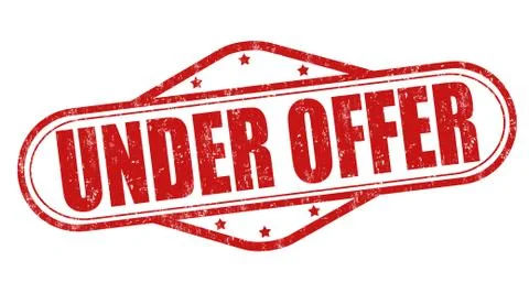 Under offer stamp Stock Illustration