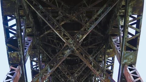 Under a old bridge Stock Photos
