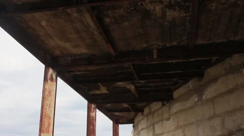 Under the old  pier Stock Footage 68650821