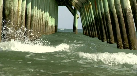 Under Pier Video stock 702119