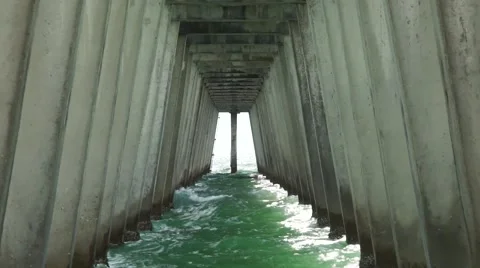 Under Pier Stock Footage 40615087