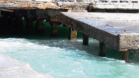 Under the pier Stock Footage 126289381