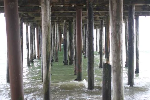 Under the pier Stock Photos