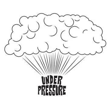 Under pressure Stock Illustration
