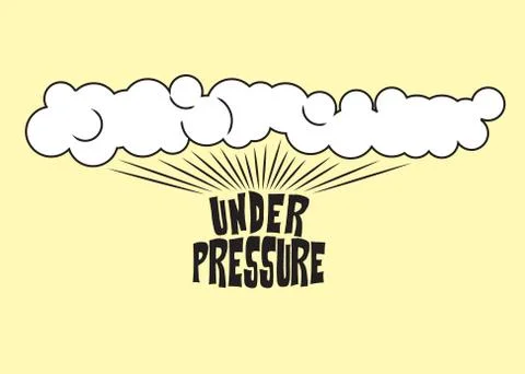 Under pressure Stock Illustration