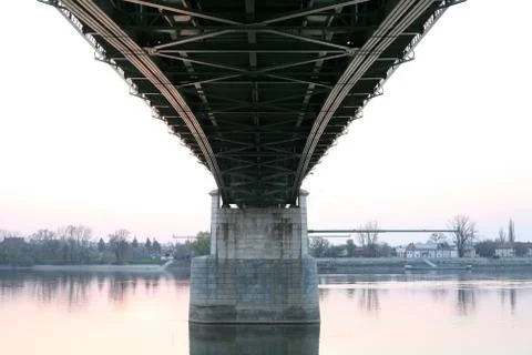 Under railway bridge Stock Photos