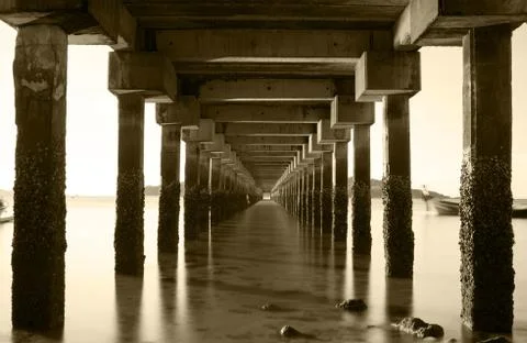 Under Rawai Bridge Stock Photos