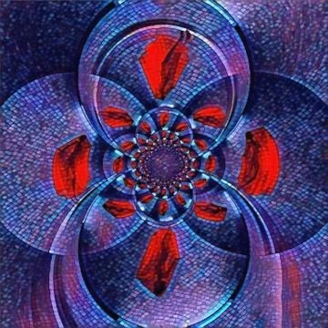 Under the red veil Stock Illustration