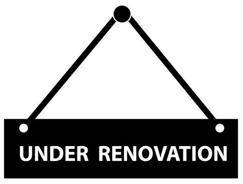 Under renovation icon. Caution, Under renovation sign. Stock Illustration