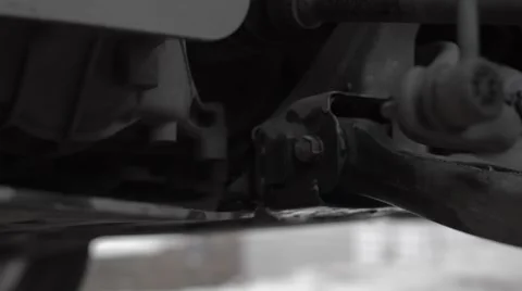 Under repair car in the workshop Stock Footage 56648725