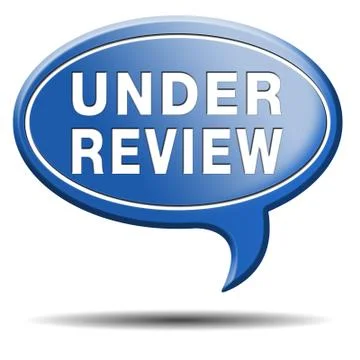 Under review Stock Illustration