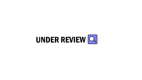 Under review text animation with a search icon on white background Stock Footage 340636452