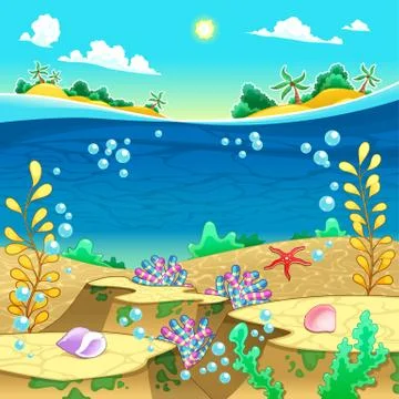Under the sea. Stock-Illustration