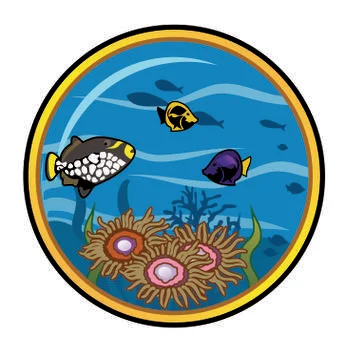 Under the sea landscape Stock Illustration