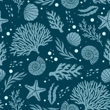 Under the sea pattern Stock-Illustration