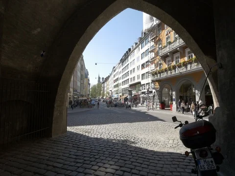 Under sisartor in munich Germany, Stock-Footage 69488153