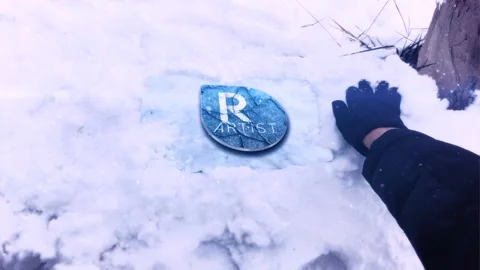 Under Snow Logo Reveal Stock After Effects