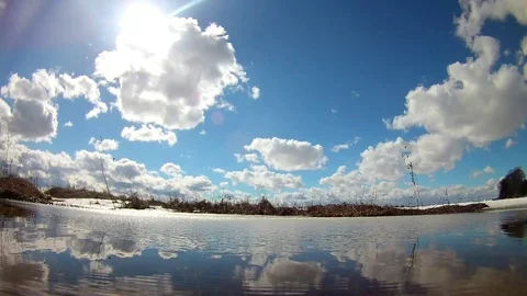 Under Spring Ice Stock Footage 102912813