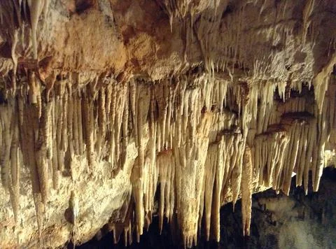 Under stalagmite Stock Photos