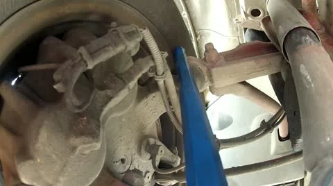 Under the truck Stock Footage 20518802