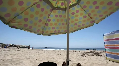 Under umbrella Stock Footage 419549