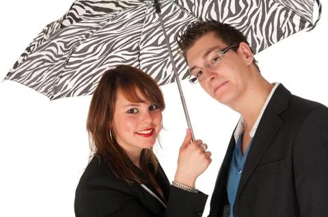 Under the umbrella Stock Photos