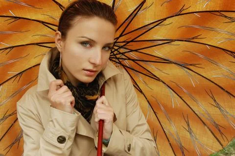 Under umbrella Stock Photos