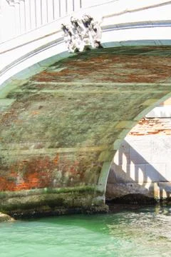 Under a Venice Bridge 스톡 사진