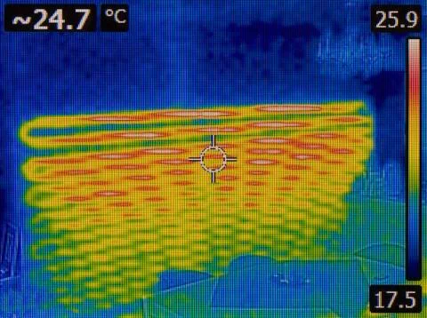 Under Wall Heating Thermal image Stock Photos