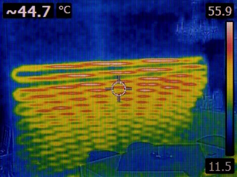 Under Wall Thermal Imaging Stock Photos