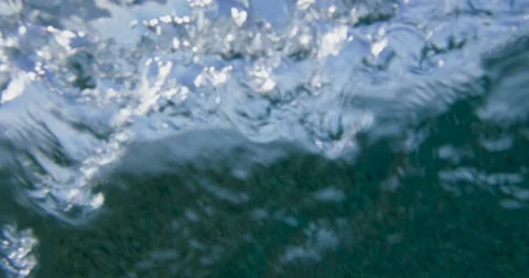 Under water abstract barrel wave mouvement texture Stock Footage 132798205