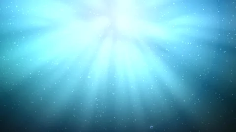 Under water abstract blue background - clear arctic water concept Video stock 166412412