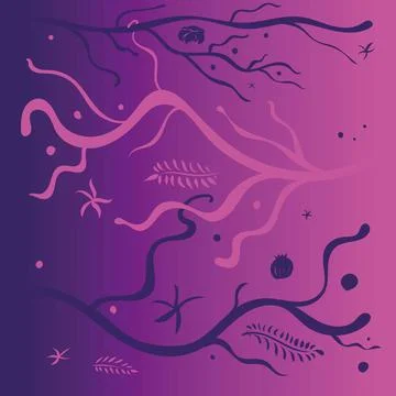 Under water abstraction Stock Illustration