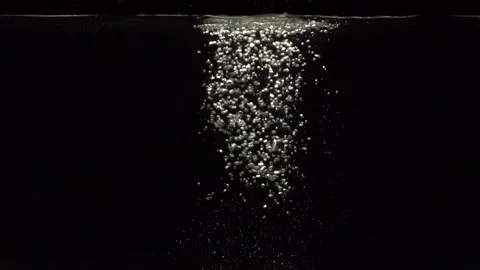 Under water. Beautiful background. Water flows with air bubbles Stock Footage 152018516