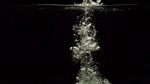 Under water. Beautiful background. Water flows with air bubbles Stock Footage 152018537