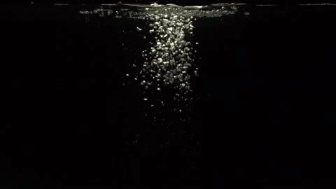 Under water. Beautiful background. Water flows with air bubbles Stock Footage 152018542