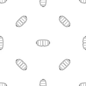 Under water glass mask pattern seamless Stock Illustration
