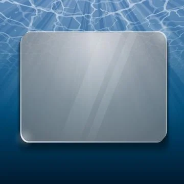 Under water glass panel Stock Illustration