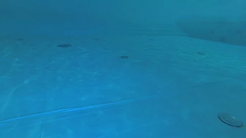 Under water at the indoor pool Stock Footage 91153140